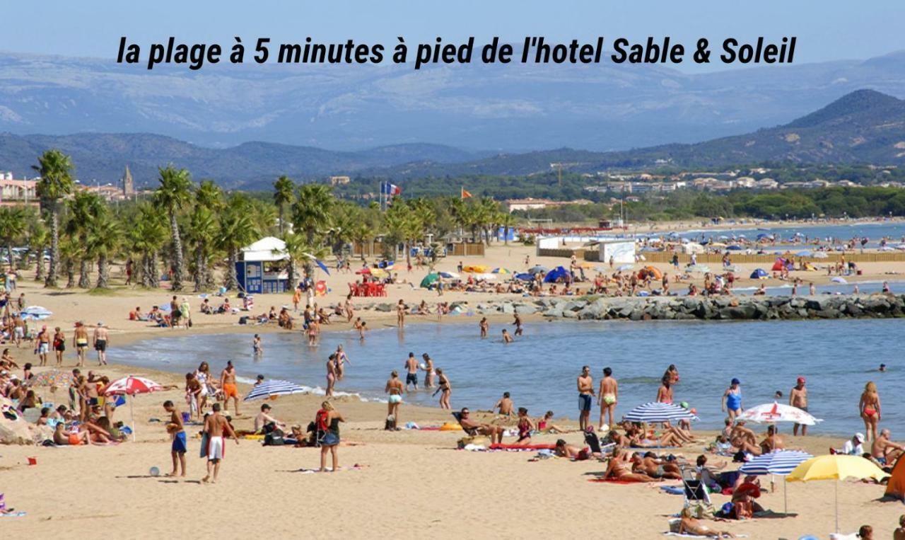 Hotel Sable Et Soleil - Port, Plage Et Jacuzzi Prive Frejus Luaran gambar
